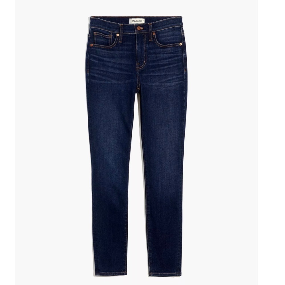 MADEWELL 9" High Rise Skinny Jeans Dark Wash size 31 size 12